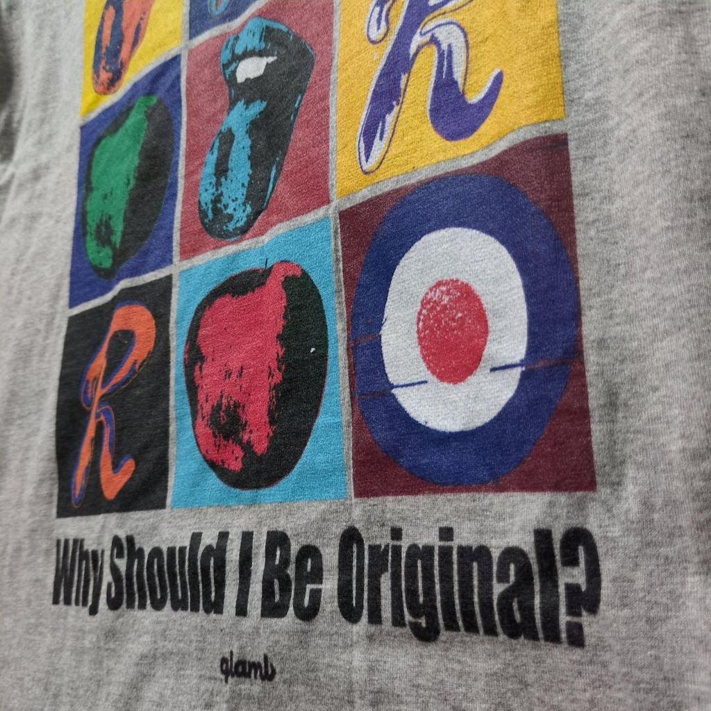 [USED] The Rolling Stones glamb t-shirt, grey 2