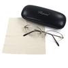 Great Chopard Glasses Half rim with logo Silver K14WG mens Used
