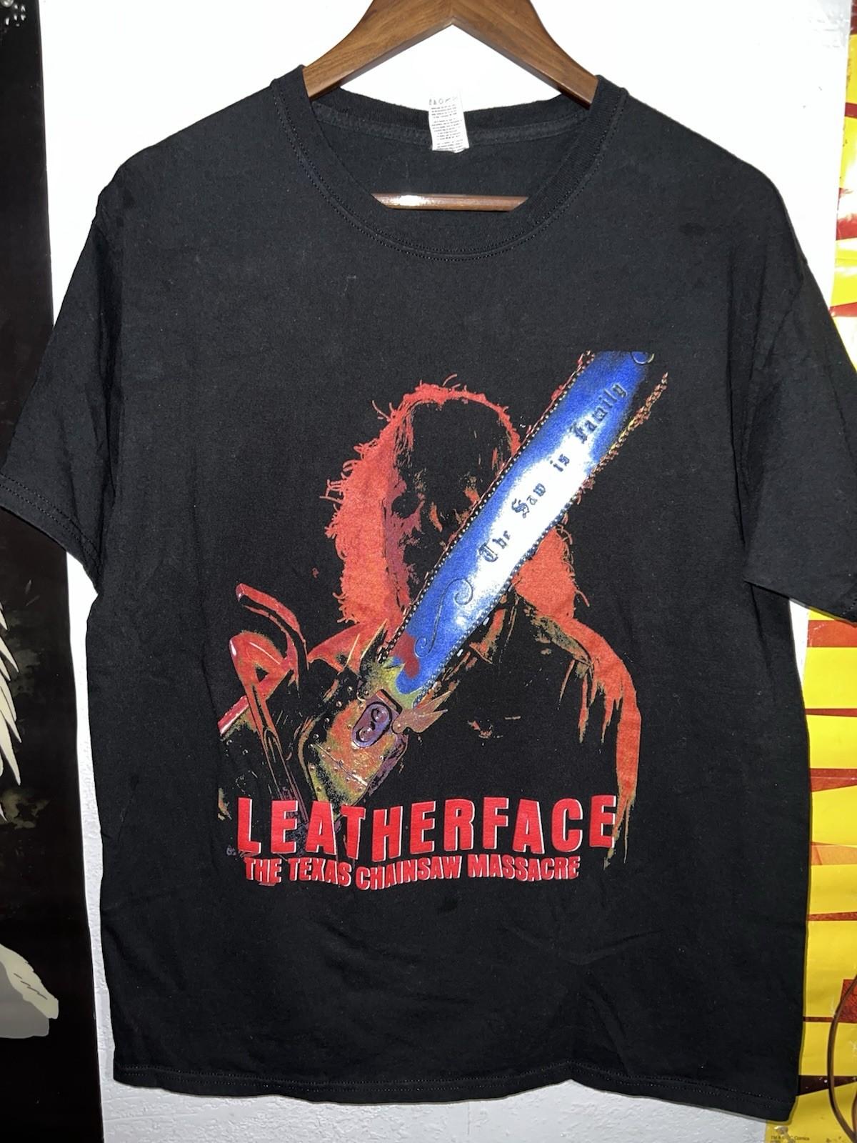 Vtg Texas Chainsaw Massacre 3 Leatherface Horror Movie Promo Tee L Halloween Y2K Unisex T-Shirt XL