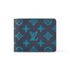Multiple Embossed Pattern Flap Wallet Men Wallet Deep-Blue M82323