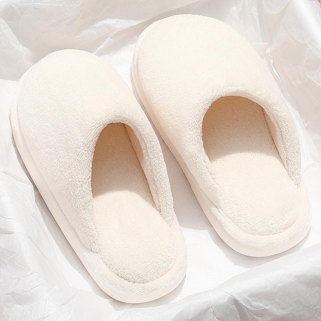 Cotton slippers autumn and winter 2025 new indoor home non-slip warm piled thick bottom slippers