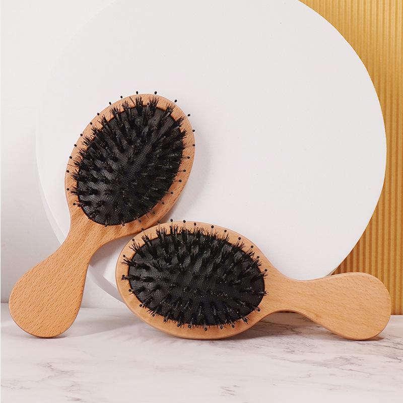 Ľahký a prenosný vzduchový vankúšik Hrebeň so štetinami na masáž pokožky hlavy Airbag Hrebeň Nylonová kefa na hladké vlasy