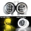 2 X Angel Eye LED Fog Light DRL For Volkswagen VW Scirocco 3/III 2008-2014 Canbus Car Front Fog Daytime Running Lamp Assembly
