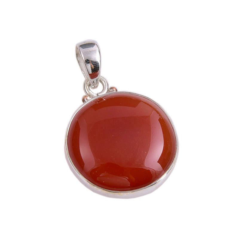 Natural Red Onyx Gemstone Handmade 925 Solid Silver Jewelry Pendant 1.50'' r1j24