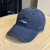 Outdoor letter embroidered baseball cap for men and women couples versatile face small wide brim sunshade cap tide