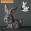 Creative Resin Color-changing Tea Pet Cute Rabbit Model Ornaments  Tea Figurine Animal Decoration Tea Set Decors Accessories