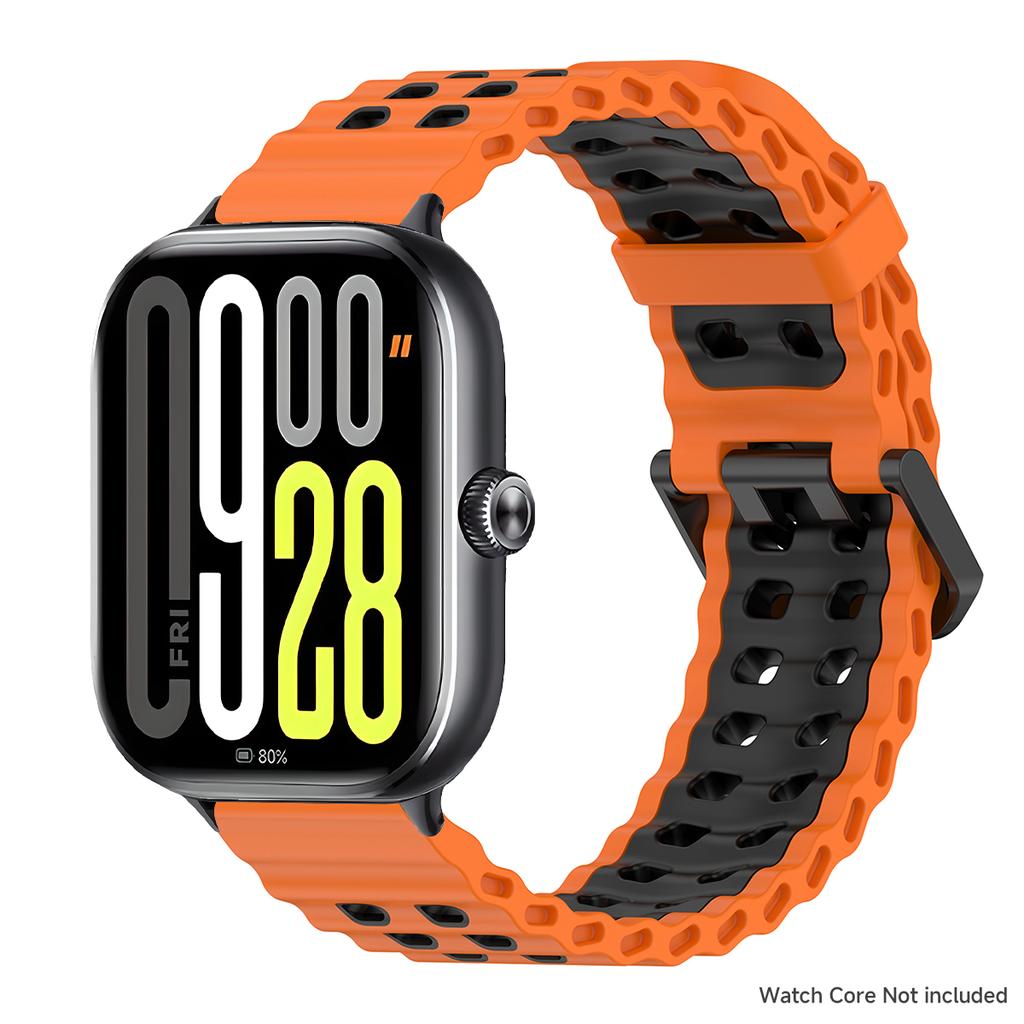 Per cinturino Redmi Watch 5 Braccialetto in silicone per Redmi Watch 4 Xiaomi Mi Band 8/9 Pro Bicolore Traspirante Cinturino Braccialetto Sportivo