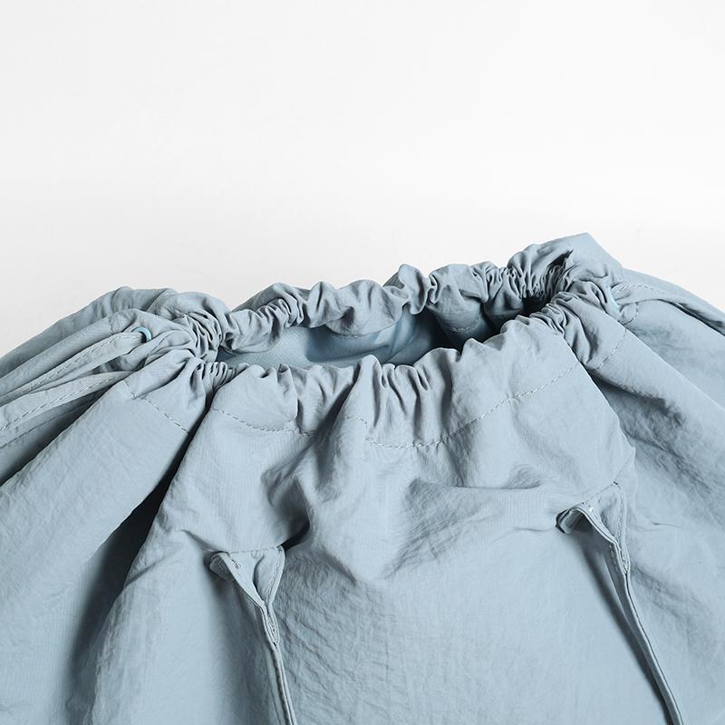 Large Capacity Drawstring Shoulder Bag Sport Lightweight Tote Bag Commuter Travel Storage Bag