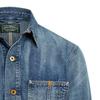 Polo Ralph Lauren FW22 Solid Color Washed Distressed Pocket Decorated Single-Breasted Casual Long Sleeve Denim Jacket Men jackets Blue MNPOOTW16020881