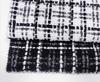 Hot Bestseller Black and White Shiny Sateen Checked Blended Fabric for Girls Garment Bags Throw Pillows High Quality Breathable