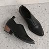 Fashion Designer Pointed Toe Women's Shoes Mid Heels Elegant Shoes Fashion Leather Woman Pumps 2025 Summer New Dress Sandalias De Mujer