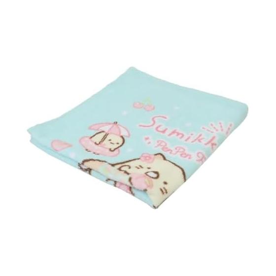 Wash towel <Sumikko Gurashi Penpen Fruit> Pile dye print