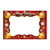 Christmas Celebration Photo Accessories Cartoon Booth Frame Banner, Xmas Selfie with Elk Gift for Party Decor Penguin Bear, Holiday Handheld