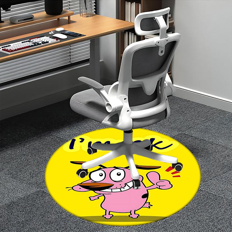

Cowardly Heroes Chair mat Round Rug Office carpet, Non slip, Suitable for Living Rooms, Bedrooms,Decor1205829a 80cm by 80cm
