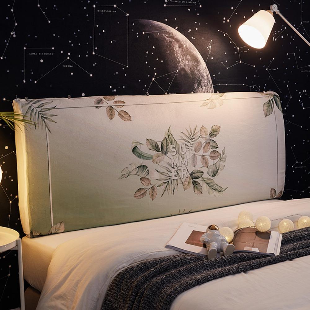 Nordic Nantong Bedside Cover Bedroom Bedside Backrest Cover Elastic Dustproof Soft Bag Fabric Protective Cover