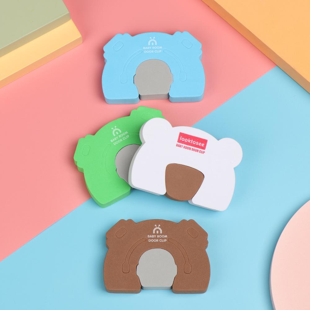 Kitchen Bedroom Soft Door Clip Finger Protector Guard Baby Kids Safety Door Stopper
