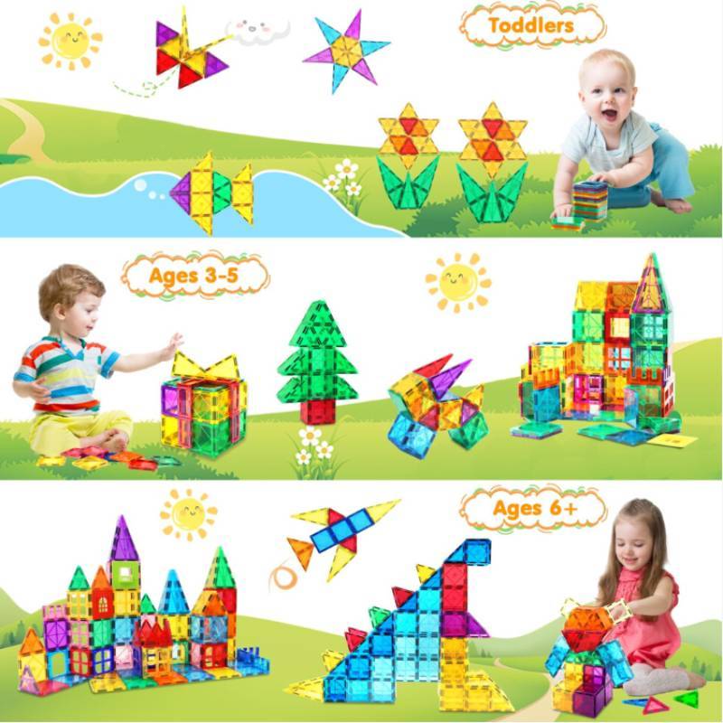 Childrens Extra Large Magnetic Building Blocks Set Toys For Gift Educational
