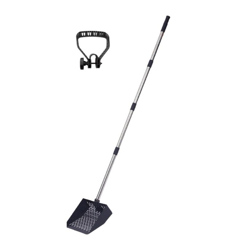 Purpose Metal Manures Scooper Tool For Chicken Coops Grimalkin Litter Sand With Extendable Stainless Handle