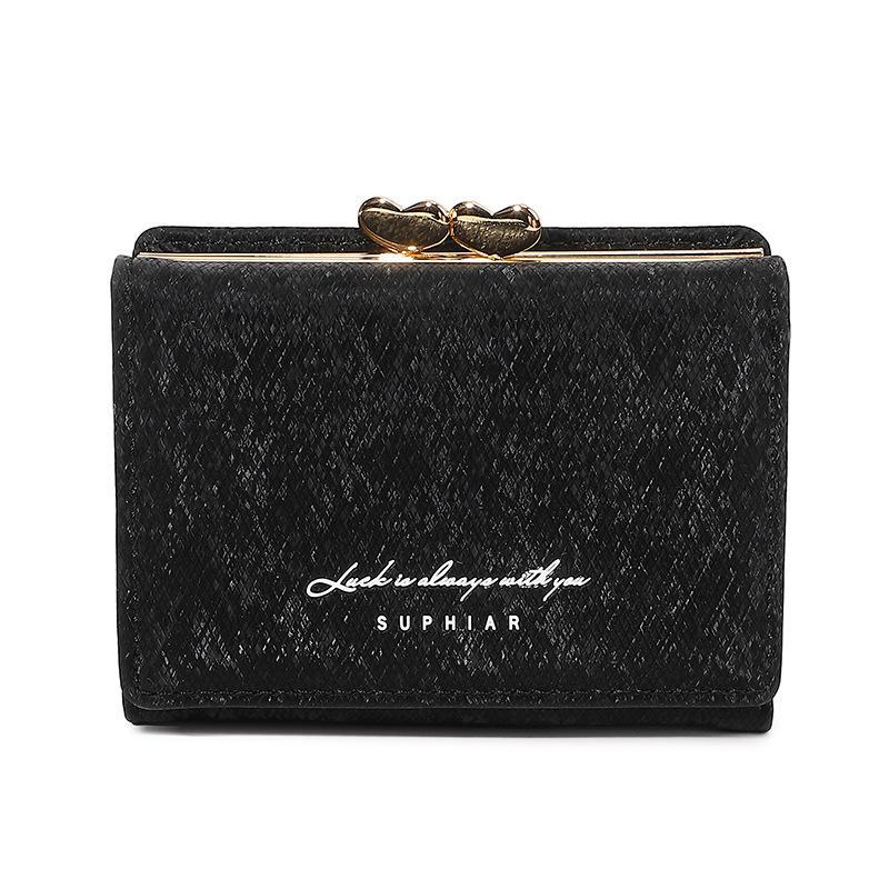 Flannel Card Bag, Premium Sense, Three-fold Wallet, Change Bag, Large Capacity, Multi-function, Women's Wallet.