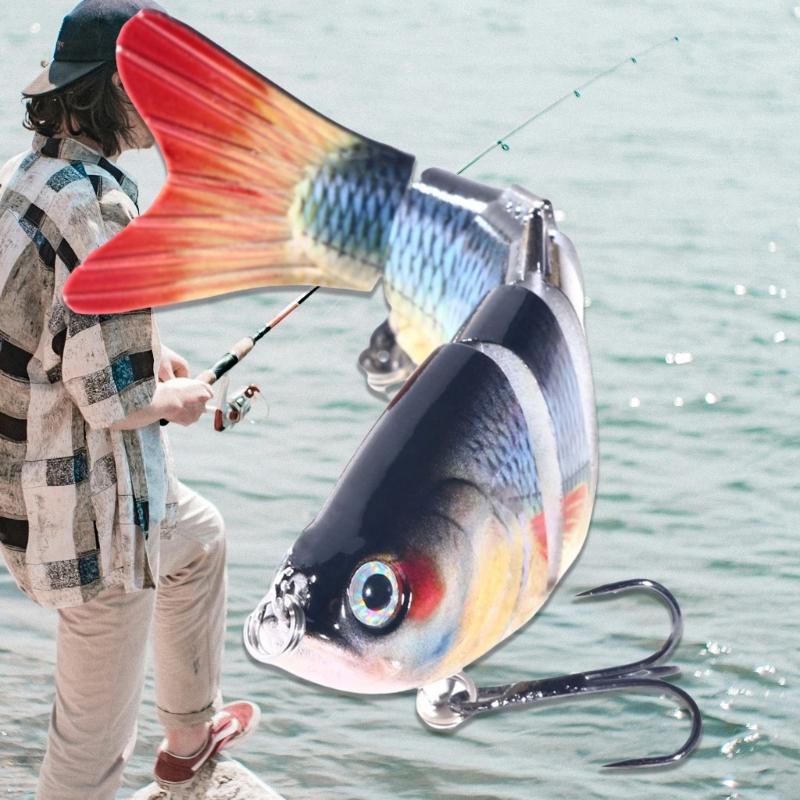 Mehrgelenkige Crankbaits 6 Segmente Hartköder Forellenköder Swimbait Minnow Angelköder Wobbler Angelausrüstung
