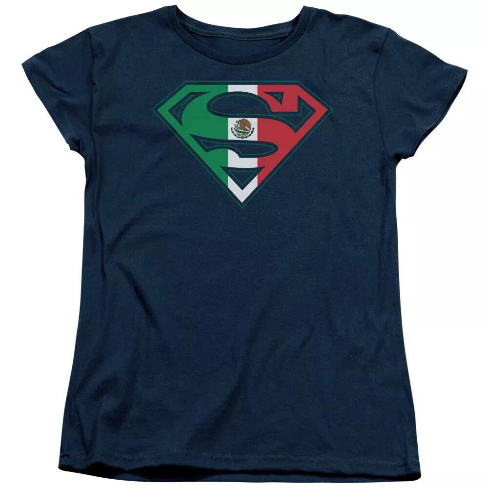 Superman  Mexican Flag Shield  Women s T-Shirt S