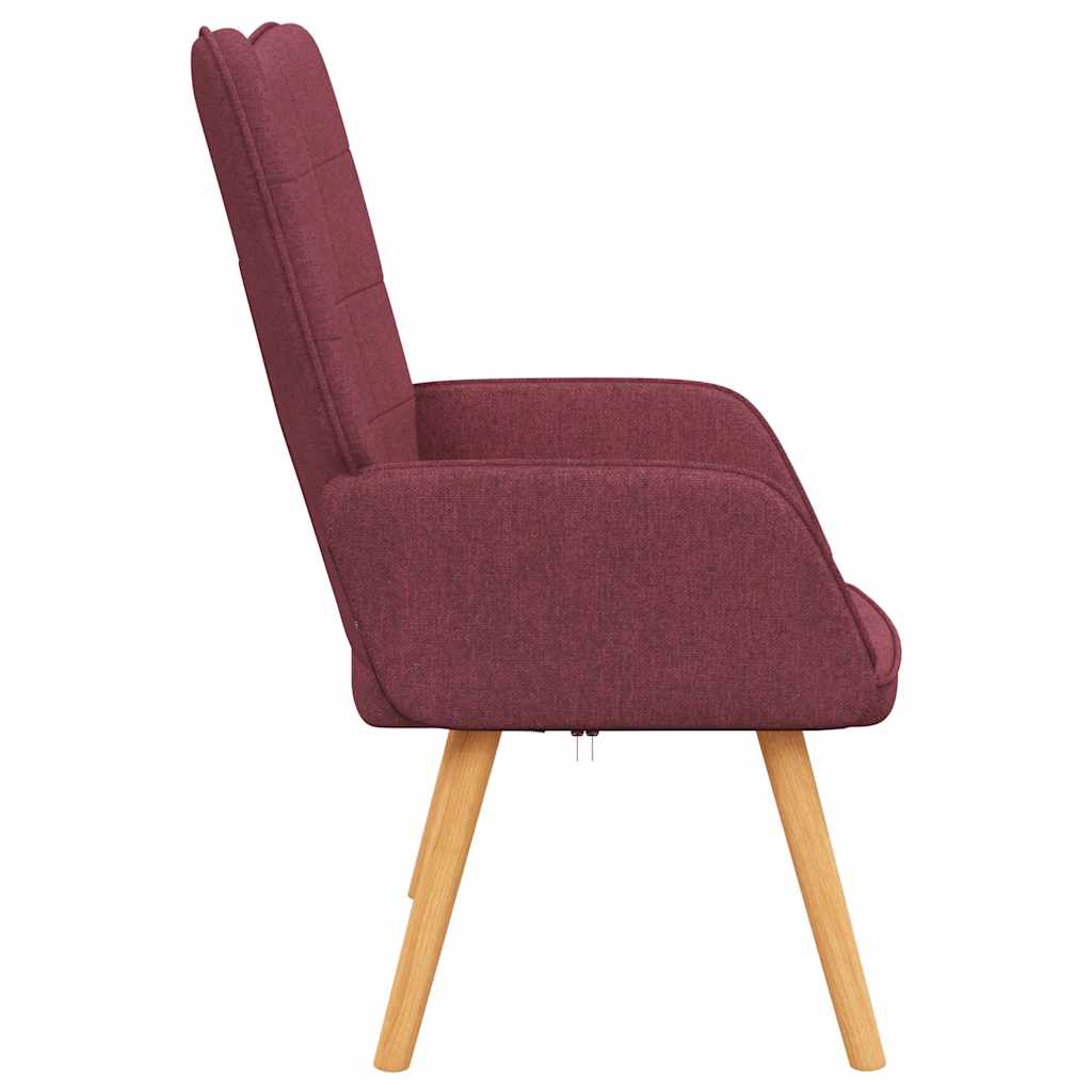 Relax Chair Burgundy Fabric