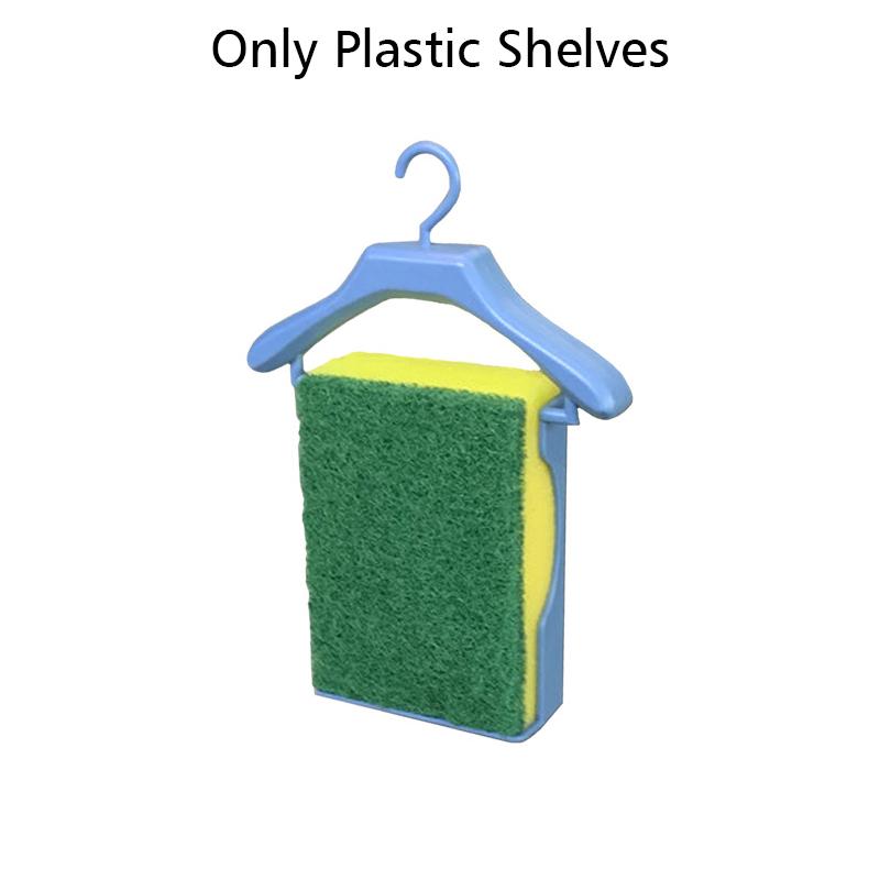 

1PC/2PC Dishwashing Sponges Kitchen Scouring Pads Hanger Accessories Sink Storage Creative Cross-Border 16.5x11.5x3.1cm 1pcs світло-синій колір