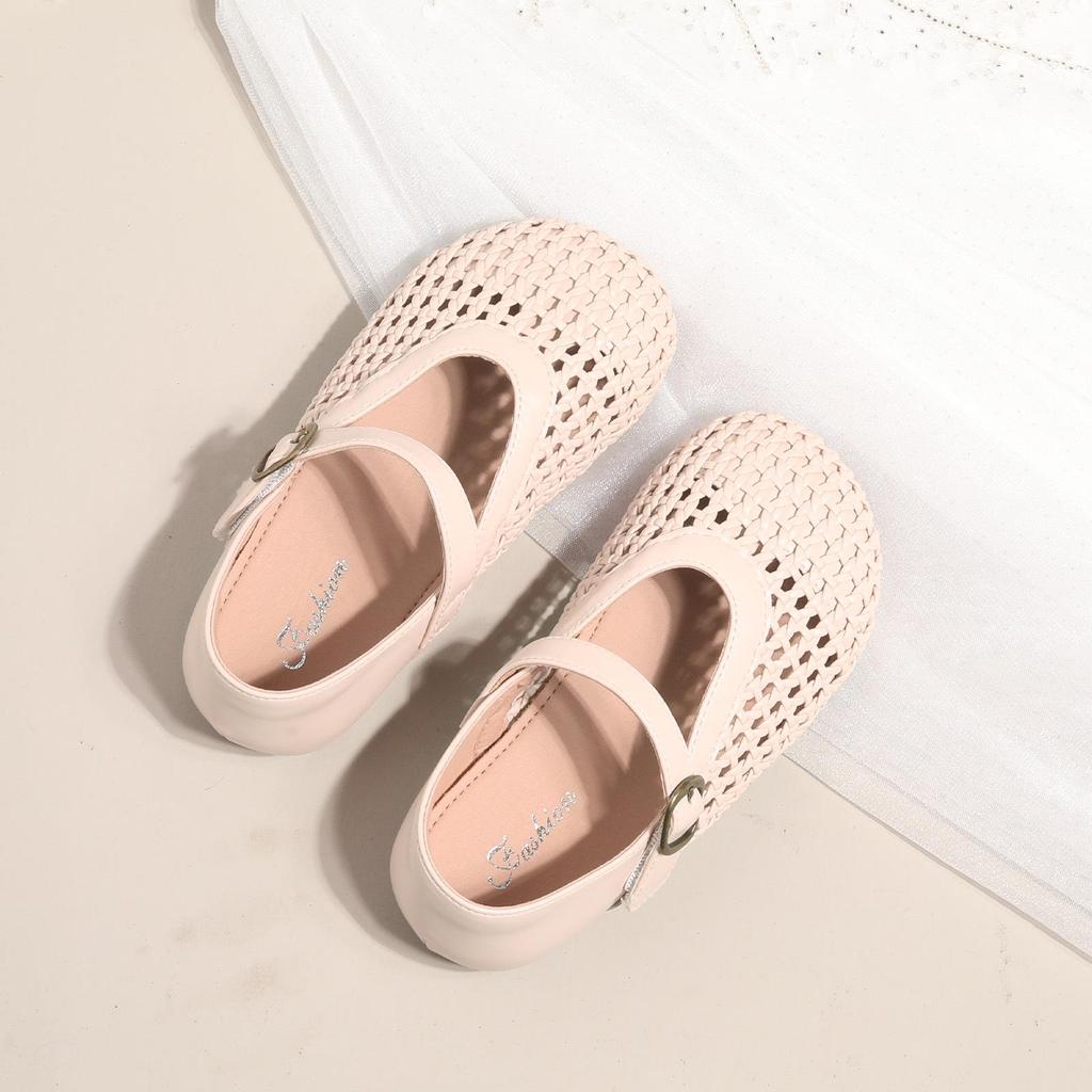 2026 Girls' Summer Princess Sandals - Spring Leather Hollow Design