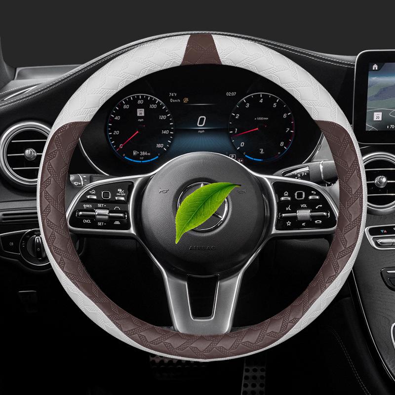 Ultra-Thin Suede Steering Wheel Cover for Toyota Crown Highlander (12th-14th Gen) - All Seasons