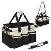 Large Multi-Compartment Cleaning Tote Bag With Removable Dividers