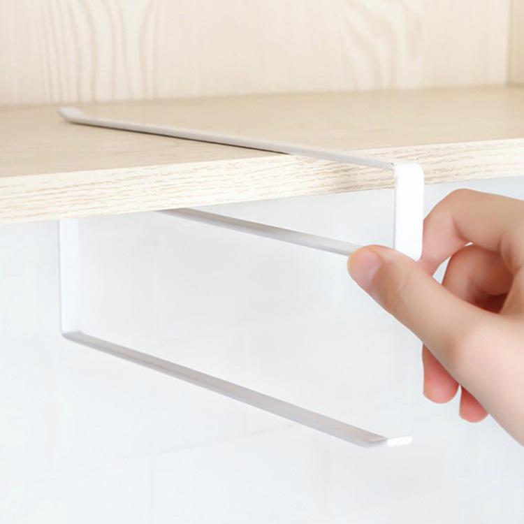 Держатель для бумажных полотенец и оберток на кухне без перфорации - вешалка для железных крючков под шкафом OPP Bag 860₽