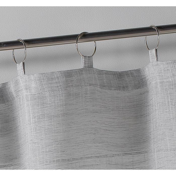 Voilage anneaux 140x240cm Milza gris
