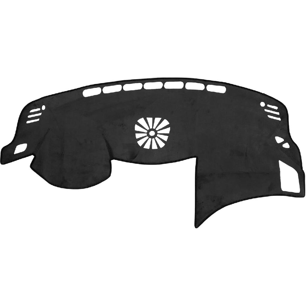 Car Dashboard Cover Mat Compatible for Nissan Altima 2007-2012, Protective Flannel Black Center Console Interior Trim Dash Board Mat