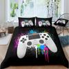 Gamer Bedding Sets for Boys Gaming Duvet Cover Set Video Games Comforter Cover Play Designs Bed Set with Pillowcase