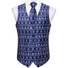 Weihnachten Blau Männer Weste Set Herbst Neue Slim Fit Weste Fliege Set Herren Weihnachten Party Urlaub Prom Smoking Westen