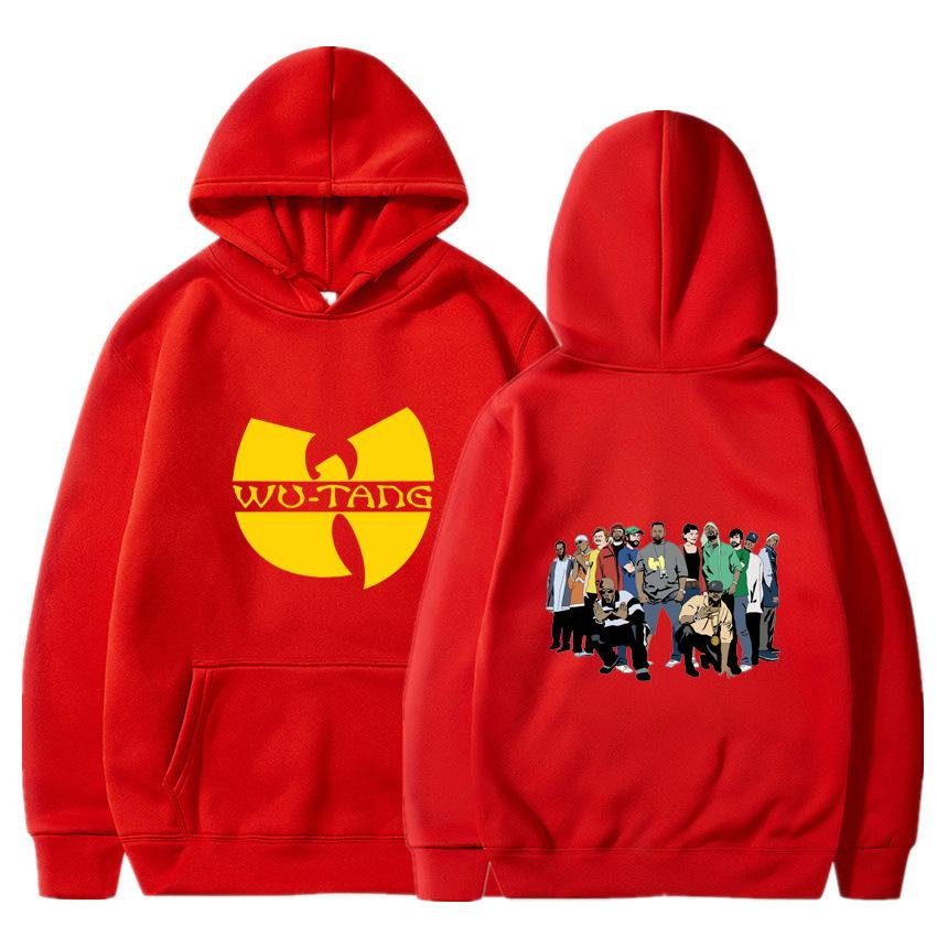 Popular sweater men's and women's autumn and winter animation periphery Wu-Tang hooded pullover a hair