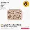 Antihaft-Donut-Backblech Donut-Form 12-Mulden Donut-Form für Muffins, Kuchen, Desserts Backen im Ofen Gold