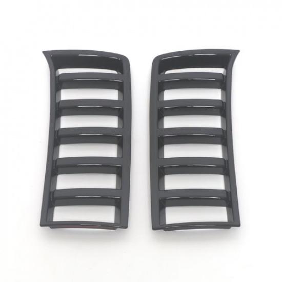 Black Front Headlight Grille Side Frame Cover Trim For - Toyota Tundra