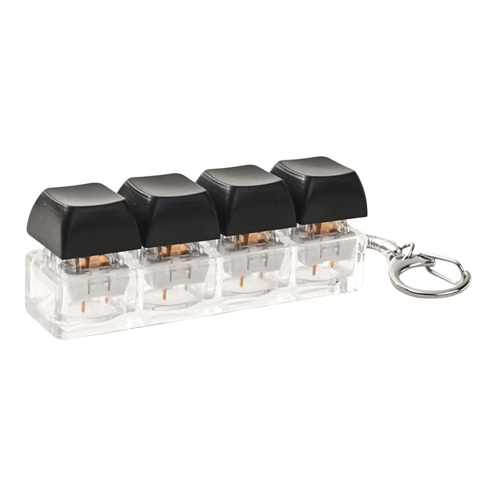 Tastatur Fidget Stressabbau Fingerspitzentaste Leiser Tasten-Klicker Fidget Spielzeug Schlüsselanhänger Geburtstagsgeschenk für Erwachsene Jungen Mädchen