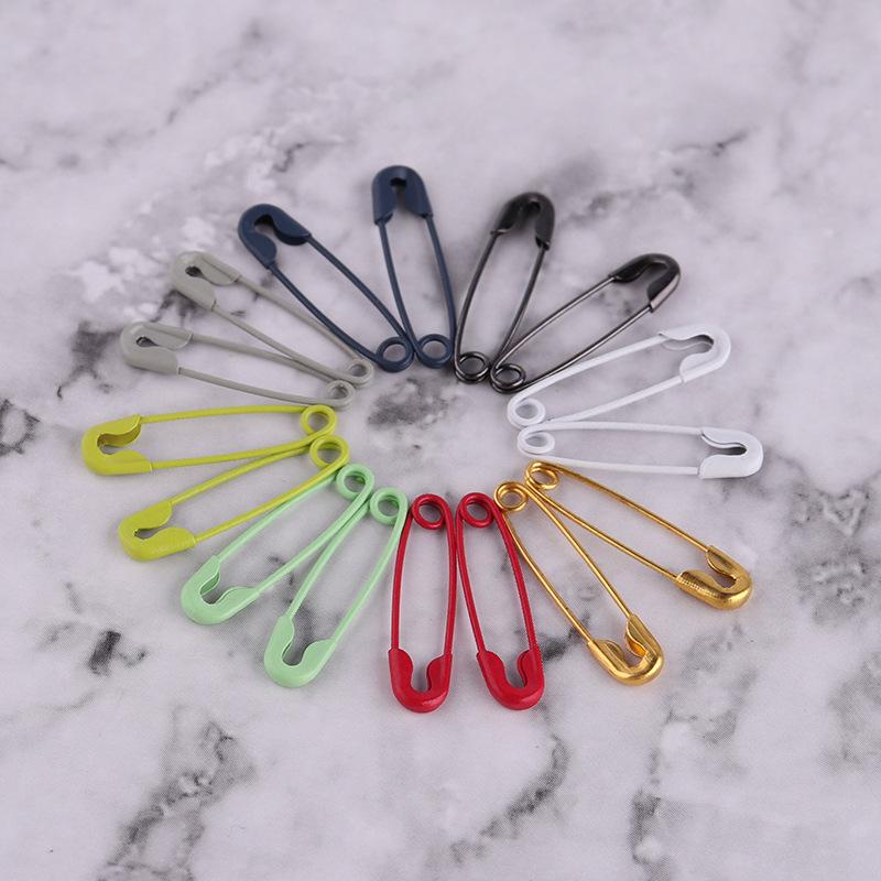 20mm Green Painted Metal Brooch Tag for Clothing & Accessories