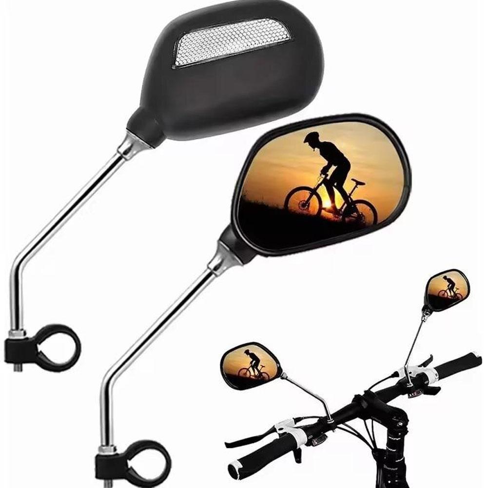 1 Pair Bicycle Rearview Mirrors High-definition Wide-angle Adjustable Mirror Bike Mirror Motorc G8I8