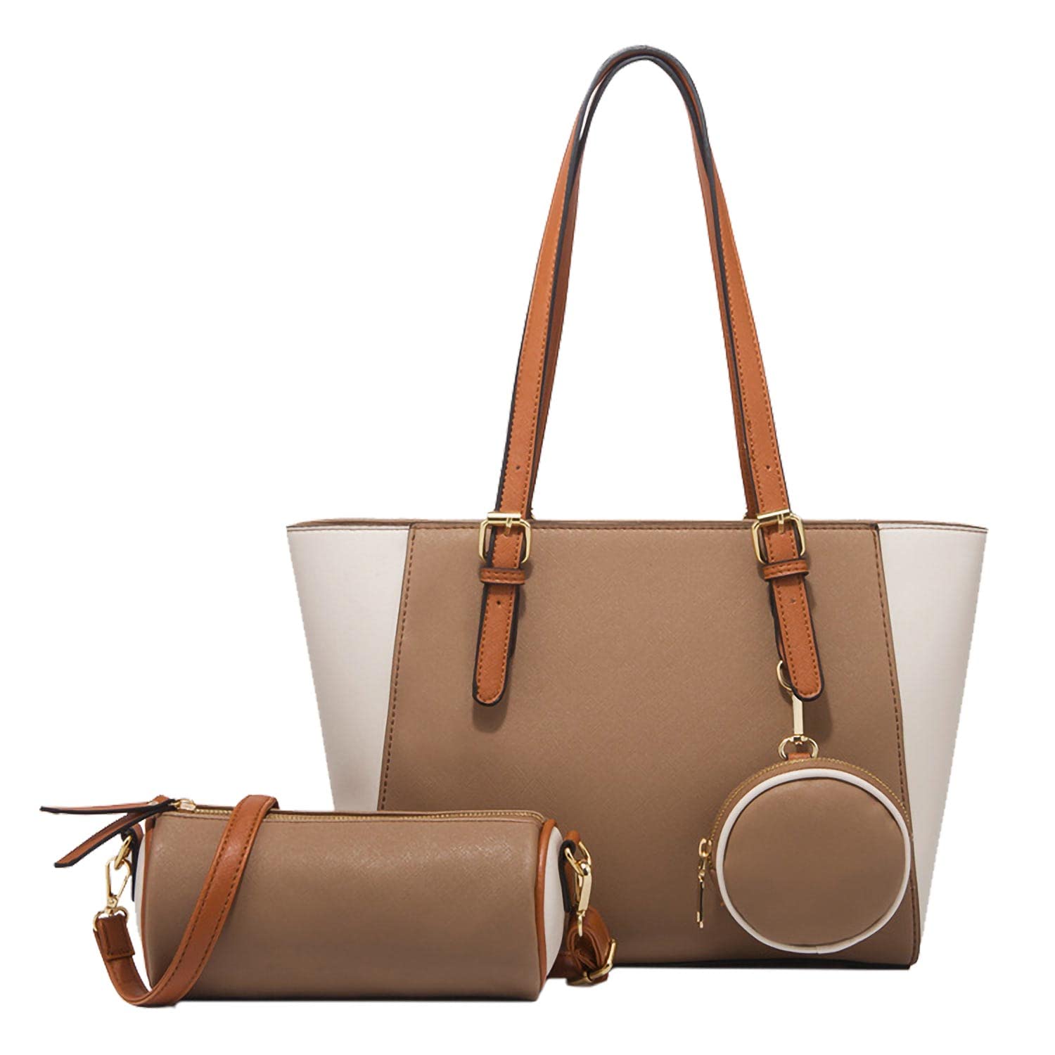 

Tote A4 commuter shoulder slim set [LASTOS] bag, handbag, women s, size, lightweight, bag, bag, handbag, bag, 3-piece (beige) бежевий