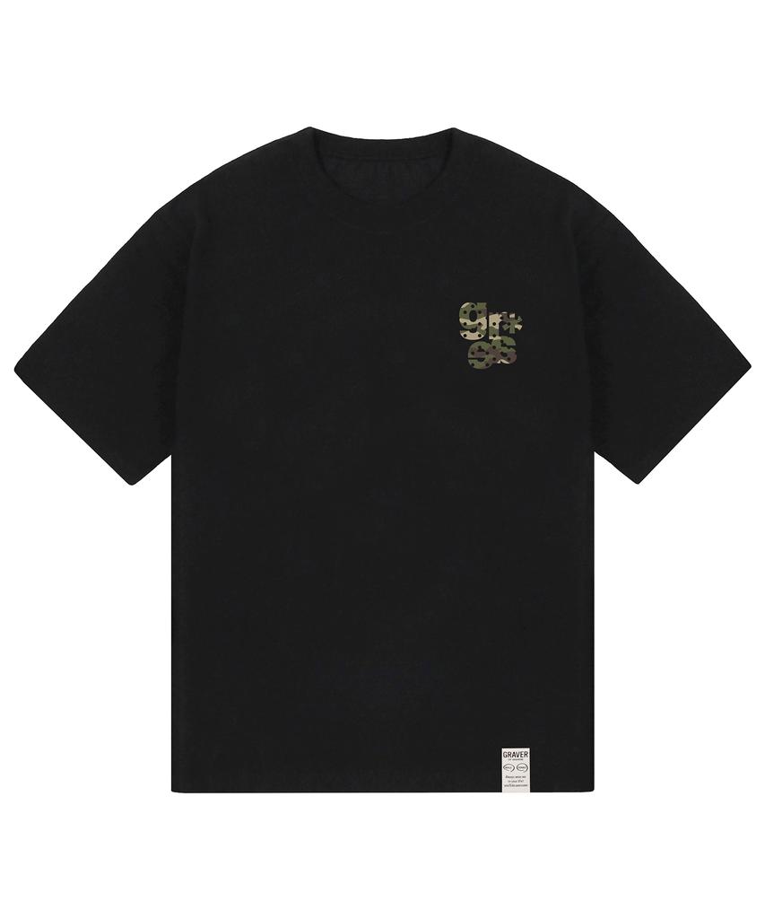 GRAVER [Unisex] Small Grae-S Camo Short Sleeve T-Shirt_3Color