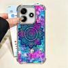 Mandala Sunflower Dreamy Style Plating Phone Case For Xiaomi Poco X5 X6 X7 X8 Pro Max F8 Ultra F7 M8 M7 M5S Redmi 15C 15 14C 13C