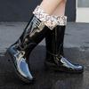 Wholesale Custom Printed High-Top Rain Overshoes PVC Waterproof Rubber Shoes for Men