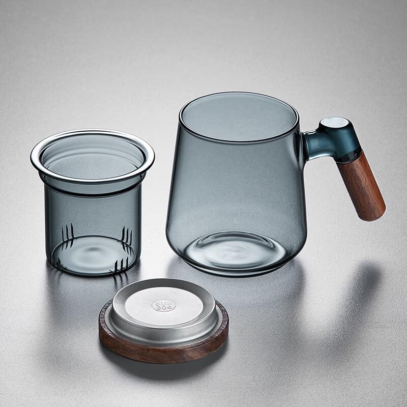 Heat-Resistant Glass Tea Infuser Cup