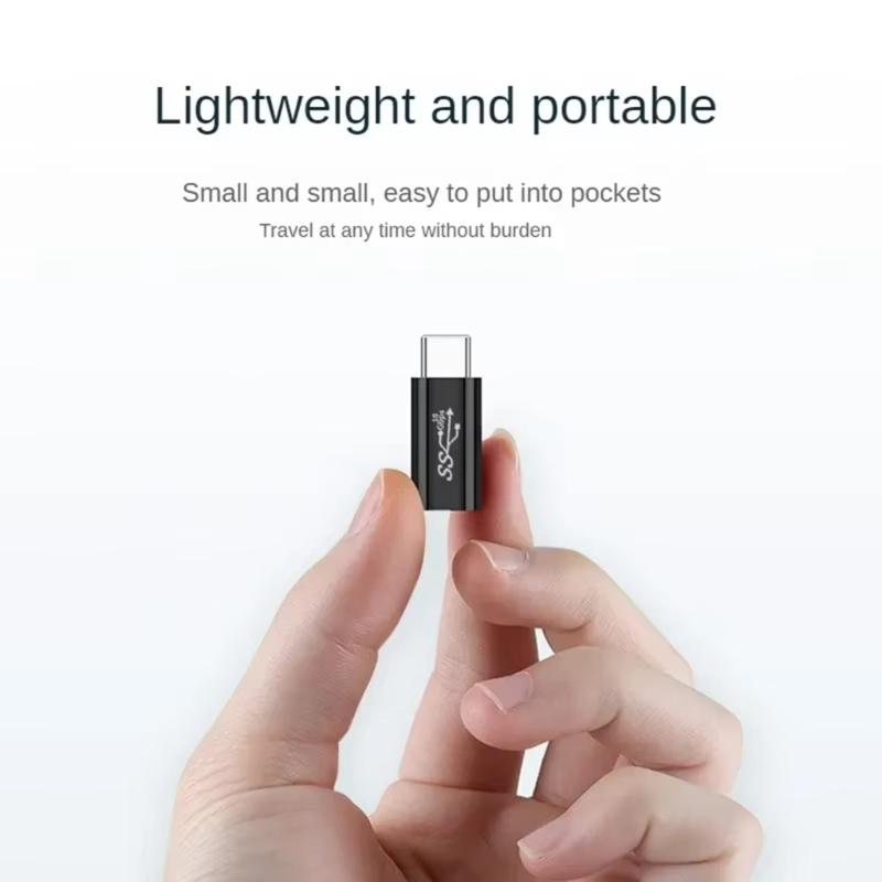 2PCS USB3.1 Type C Fast Adapter with Male Female Head Optional for Easy Connection and Fast Speed Data Transfer