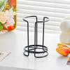 Metal Cup Rack Large Capacity Single Layer Cup Storage Shelf Hollow Out Design Double Layer Kitchen Paper Cup Holder