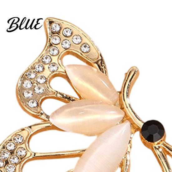 Anti-rust Brooch Zinc Alloy Pin Butterfly Shape Lapel Badge