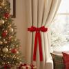 1/2pcs Christmas Bows Christmas Staircase Wreath Bows for Christmas Tree Topper Wreaths Mantle